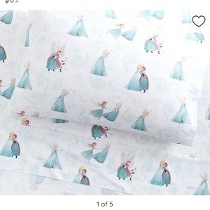 Pottery Barn Kids Frozen Organic Cotton Twin Sheets
